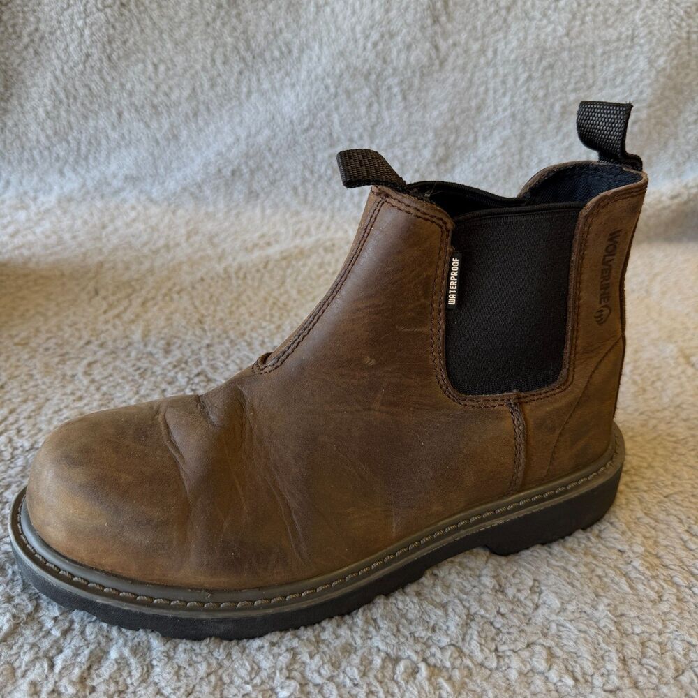 WOLVERINE Steel-Toe Boot  Womens 8W  Floorhand Romeo Slip On Chore Ranch Work